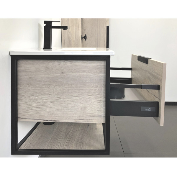 Тумба подвесная Comforty Бильбао 755x520x465 серый шелк матовый с раковиной (00-00001411) Тумба подвесная Comforty Бильбао 755x520x465 серый шелк матовый с раковиной (00-00001411)