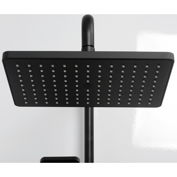 Душевая система WasserKRAFT черный матовый / хром глянцевый (A11401)