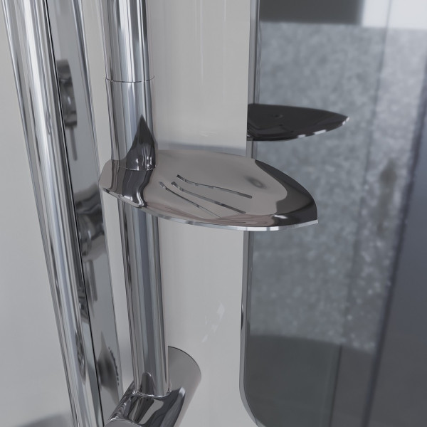 Душевая кабина с гидромассажем Ultra 80x120 стекло прозрачное с матовой линией, профиль хром матовый (NG-307-01R) Душевая кабина с гидромассажем Ultra 80x120 стекло прозрачное с матовой линией, профиль хром матовый (NG-307-01R)