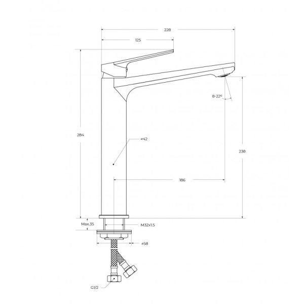 Смеситель для раковины Cezares Comfort хром глянцевый (COMFORT-LC-01-W0)