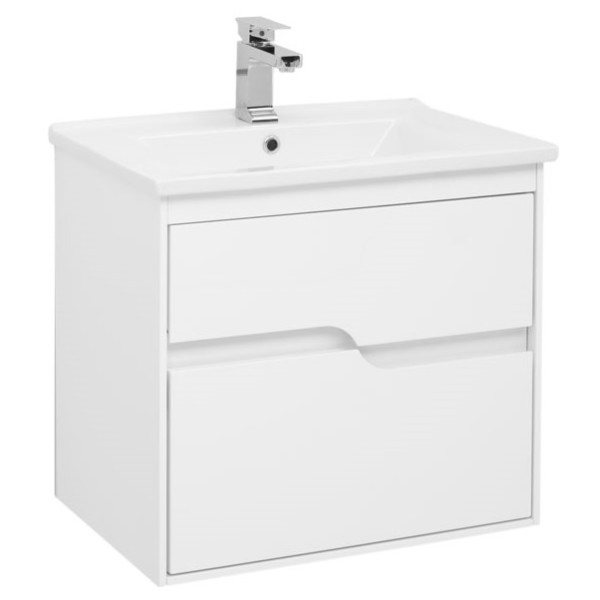 Тумба под раковину Aquanet Модена 65 435х620х579 белый глянец (00198485)