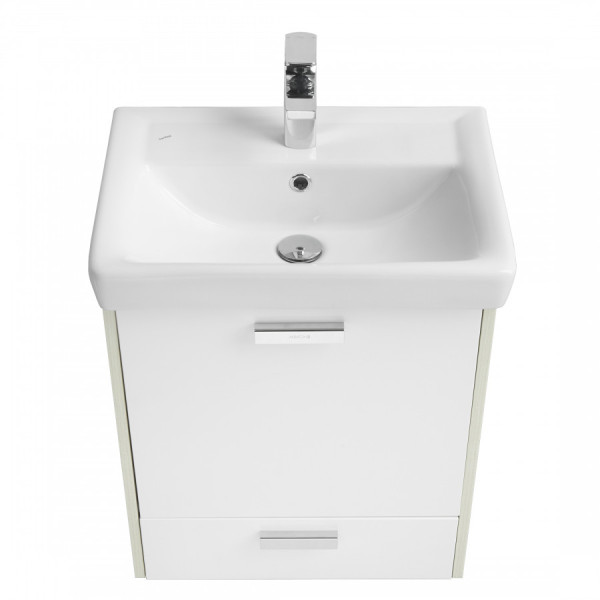 Тумба подвесная Aquaton Йорк 522x345x598 белый, ясень фабрик (1.A170.8.01Y.OAV.0)