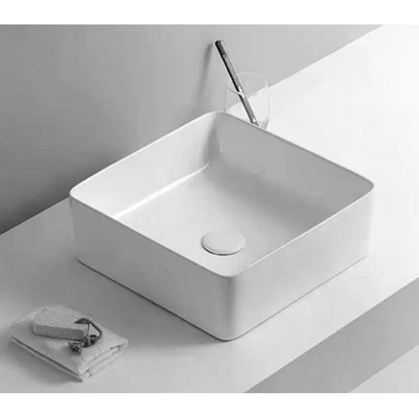 Раковина накладная RGW GS-4 37x37x135 белая (81214-1)