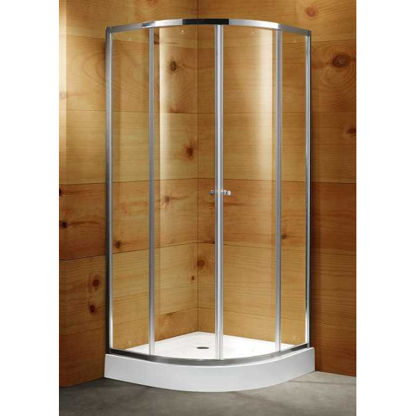 Душевой уголок Avek Start-2 80*80 стекло прозрачное, профиль хром (10101)