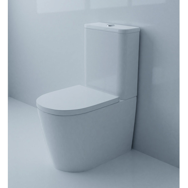 Унитаз напольный Luana безободковый сиденьем микролифт 615x375x840 (AZ-8593)