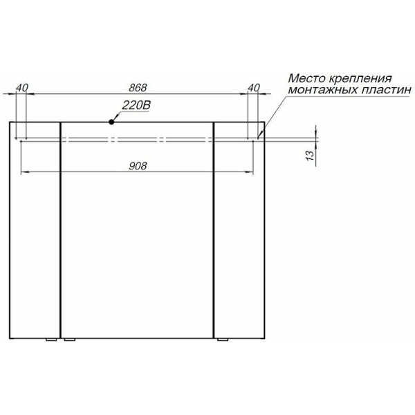 Зеркало-шкаф Aquanet Алвита New 100x85 белый матовый (00277542)