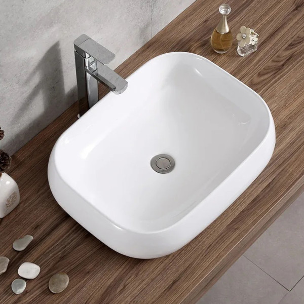 Раковина накладная Wesnaart Round 57x42 белая (4050-ROU) Раковина накладная Wesnaart Round 57x42 белая (4050-ROU)