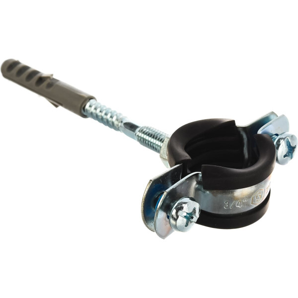 Хомут Stout для труб со шпилькой и дюбелем 3/4" 25-29 мм (SAC-0020-100034) Хомут Stout для труб со шпилькой и дюбелем 3/4" 25-29 мм (SAC-0020-100034)