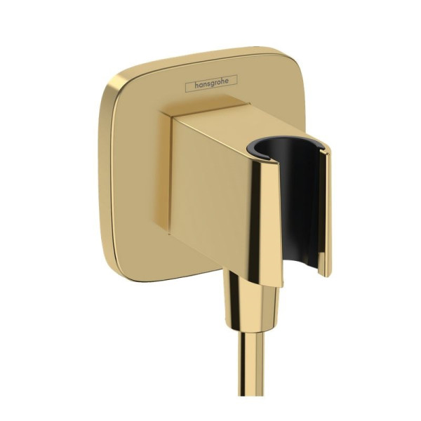 Шланговое подсоединение Hansgrohe Fixfit Q полированное золото (26887990) Шланговое подсоединение Hansgrohe Fixfit Q полированное золото (26887990)