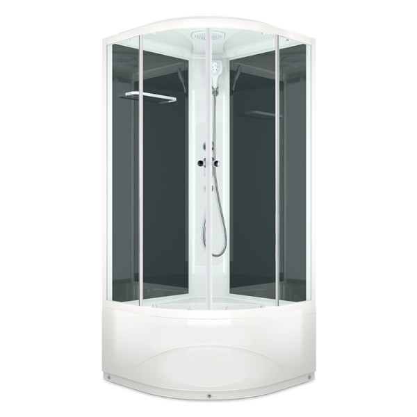 Кабина душевая Melodia Classica 80х80 высокий поддон, стекло прозрачное, профиль белый (MB01005) Кабина душевая Melodia Classica 80х80 высокий поддон, стекло прозрачное, профиль белый (MB01005)
