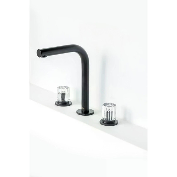 Смеситель для раковины на 3 отв.Boheme ELEGANTE B (черный) (152-B-EL) Смеситель для раковины на 3 отв.Boheme ELEGANTE B (черный) (152-B-EL)