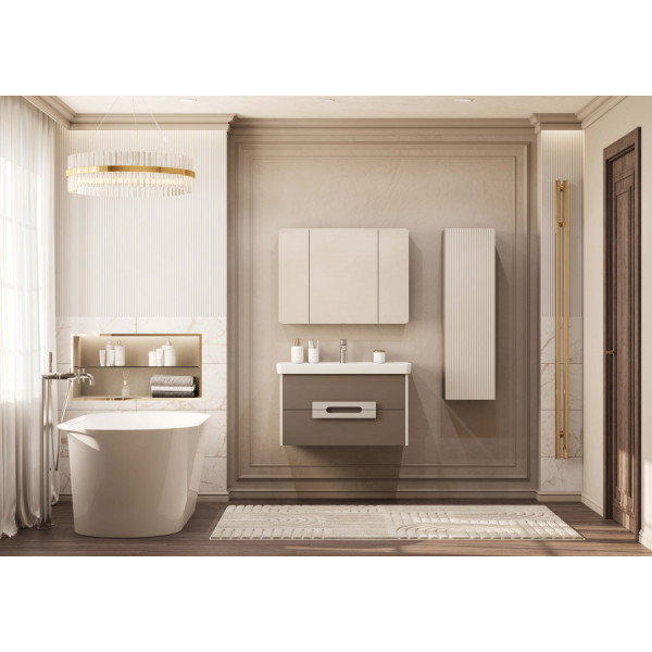 Пенал подвесной Aquaton Ар-Деко 320x280x1100 кашемир (1.A280.5.03D.D6E.0)