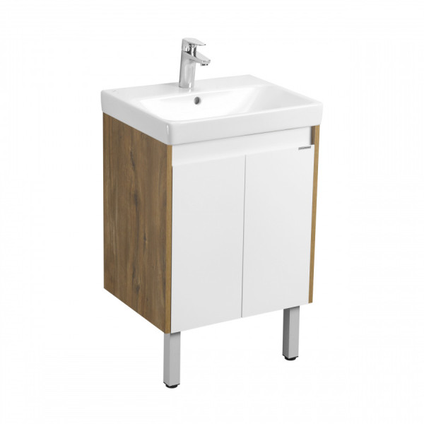 Тумба подвесная Aquaton Сканди 480x427x591 белый, дуб рустикальный (1.A278.8.01S.DZ9.0)