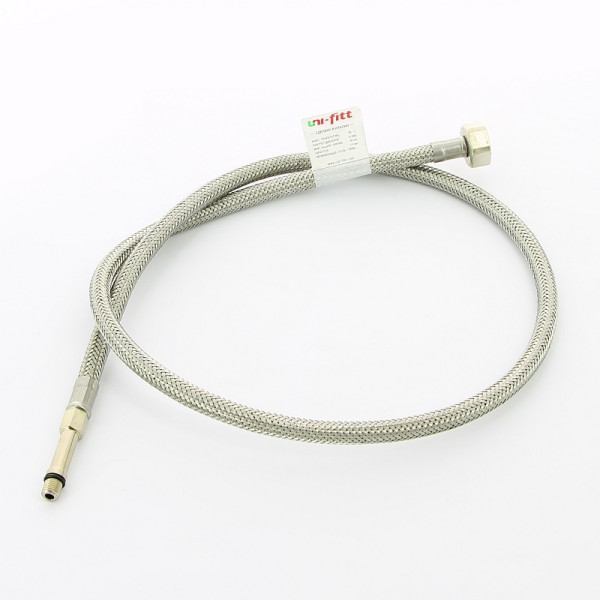 Подводка гибкая для смесителя Uni-Fitt 1000 мм 1/2"*МL8х1 удл. штуцер DN 6 оплётка из нерж. стали (503S2710) Подводка гибкая для смесителя Uni-Fitt 1000 мм 1/2"*МL8х1 удл. штуцер DN 6 оплётка из нерж. стали (503S2710)