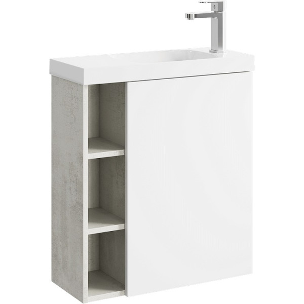 Тумба подвесная Aqwella Alba 565x247x650 камень светлый (ALB0106RLS)