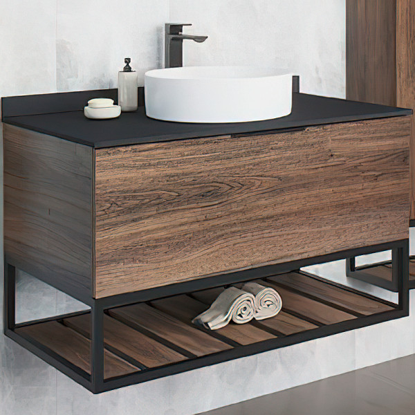 Тумба подвесная Comforty Порто 900x520x645 дуб темно-коричневый (00-00008927)