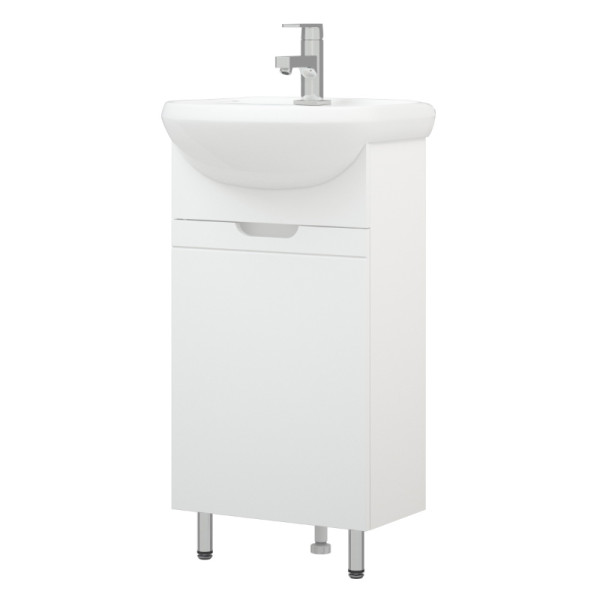 Тумба напольная Melodia Омега 45 (Уют 45) 1 дверь белая (MFR80000WT) Тумба напольная Melodia Омега 45 (Уют 45) 1 дверь белая (MFR80000WT)