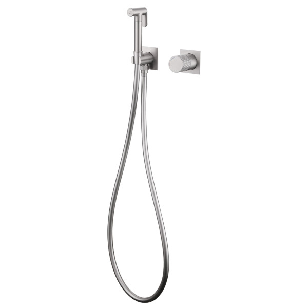 Смеситель с гигиеническим душем Abber Rund сатин (AF8725SP)