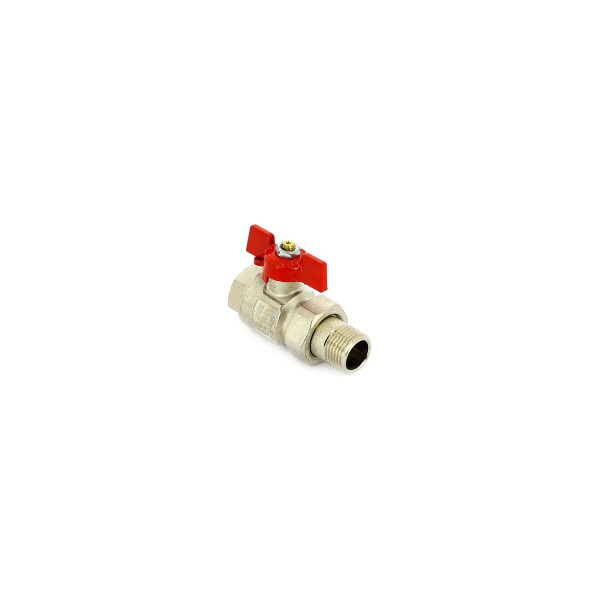 Кран 3/4" шаровый со сгоном Uni-Fitt Etalon (ГОСТ, красная бабочка) 113T3000 Кран 3/4" шаровый со сгоном Uni-Fitt Etalon (ГОСТ, красная бабочка) 113T3000