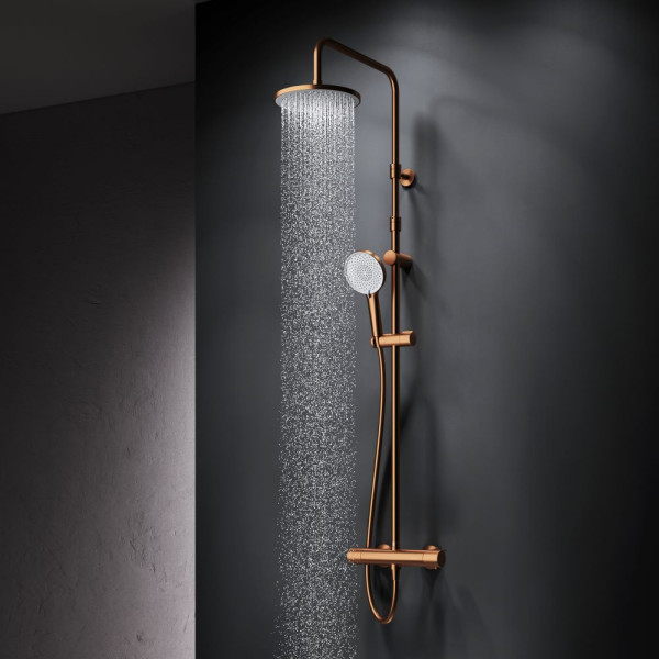 Душевая система AM.PM X-Joy с душевым набором розовое золото (F0785A444)