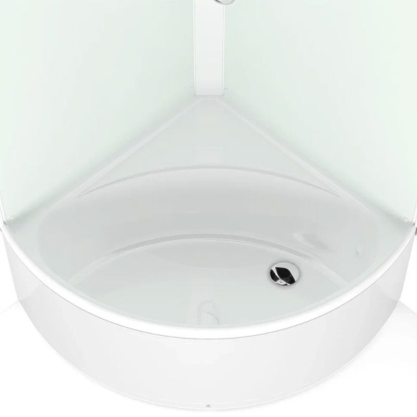 Кабина душевая Melodia Jive 90х90 высокий поддон, стекло матовое, профиль белый (MB02004) Кабина душевая Melodia Jive 90х90 высокий поддон, стекло матовое, профиль белый (MB02004)