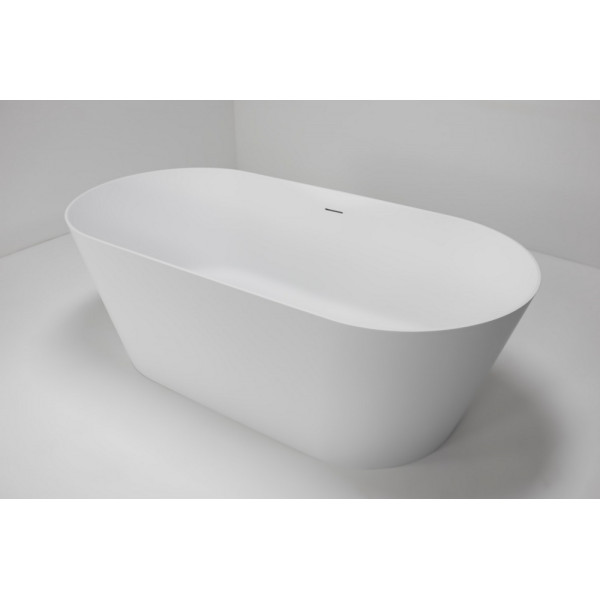 Ванна из искусственного камня Abber Stein 170x80x58 белая матовая (AS9605)