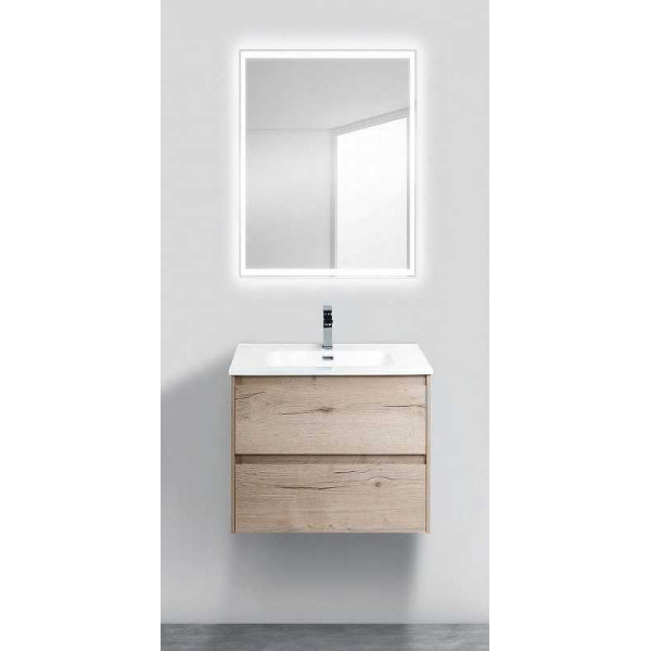 Тумба подвесная BelBagno Kraft 60 Rovere Galifax Bianco (KRAFT-600-2C-SO-RGB)