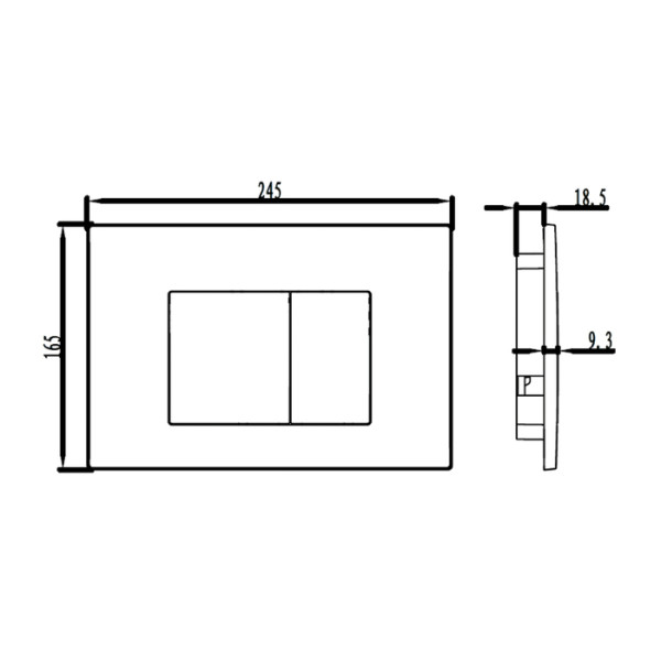 Клавиша смывная Iddis 030 Unifix матовый хром (UNI30M0i77)