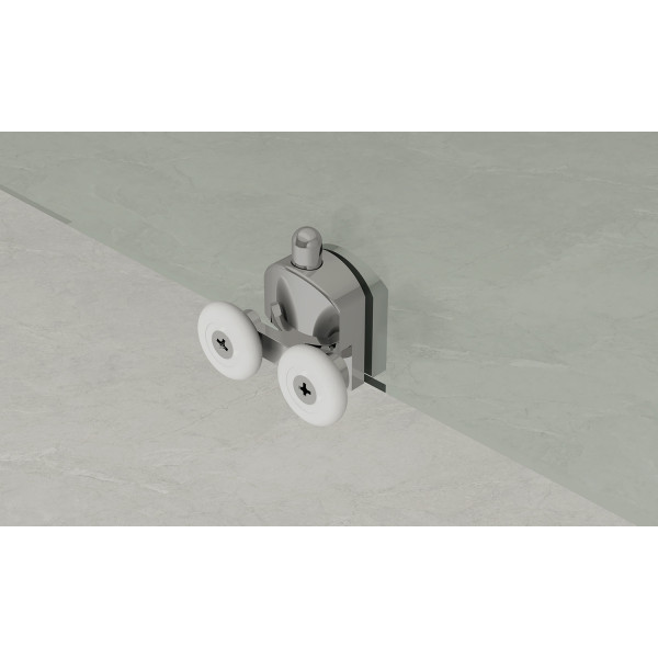 Дверь душевая Loranto 130x190 стекло прозрачное, профиль хром (CS-AB03C-130)