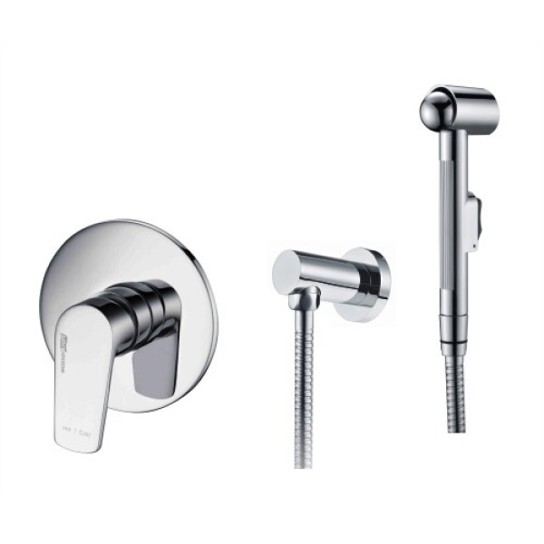 Смеситель с гигиеническим душем WasserKRAFT Dill Хром (A06157) Смеситель с гигиеническим душем WasserKRAFT Dill Хром (A06157)