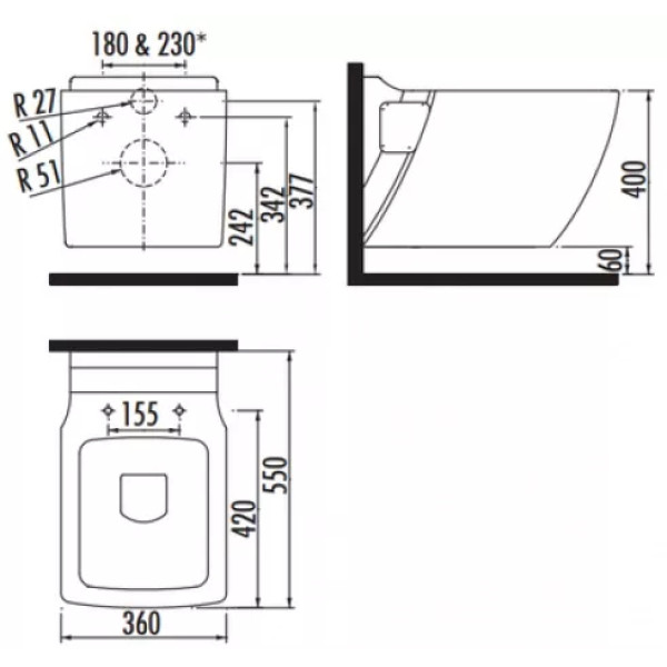 Сиденье для унитаза Creavit белое (KC2062.00)