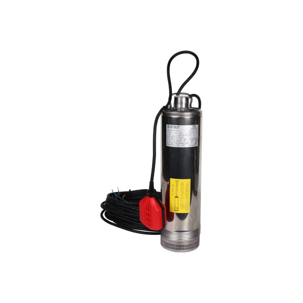 Насос колодезный Stout с поплавком, кабель 20 м, 230V, Q=90 л/мин, H=45 м SPW-0001-200750 Насос колодезный Stout с поплавком, кабель 20 м, 230V, Q=90 л/мин, H=45 м SPW-0001-200750