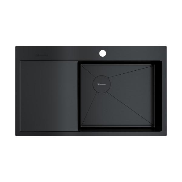 Мойка для кухни врезная Omoikiri Akisame 86-R Side-GB нерж. сталь/графит (4997044) Мойка для кухни врезная Omoikiri Akisame 86-R Side-GB нерж. сталь/графит (4997044)