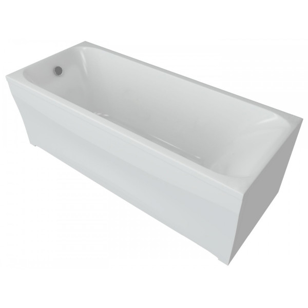 Ванна акриловая Акватек Альфа 140x70 на каркасе, с фронтальным экраном, слив-перелив Ванна акриловая Акватек Альфа 140x70 на каркасе, с фронтальным экраном, слив-перелив