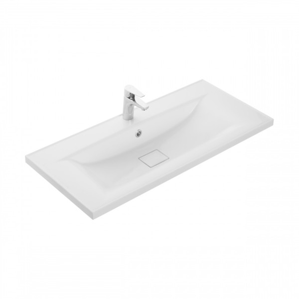 Раковина встраиваемая Aquaton Айрис 45,2x100,2x15,2 белый (1.A732.7.3KA.G01.0)