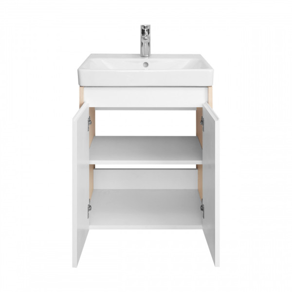 Тумба подвесная Aquaton Сканди 480x427x591 белый, дуб верона (1.A278.8.01S.DB2.0)