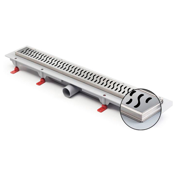 Душевой лоток Azario D40 (боковой слив) с решеткой Harmony 650 мм (AZ-CH 650 H) Душевой лоток Azario D40 (боковой слив) с решеткой Harmony 650 мм (AZ-CH 650 H)