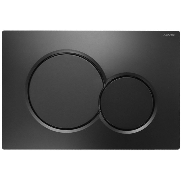 Клавиша смывная Azari oчерная матовая (круглая)