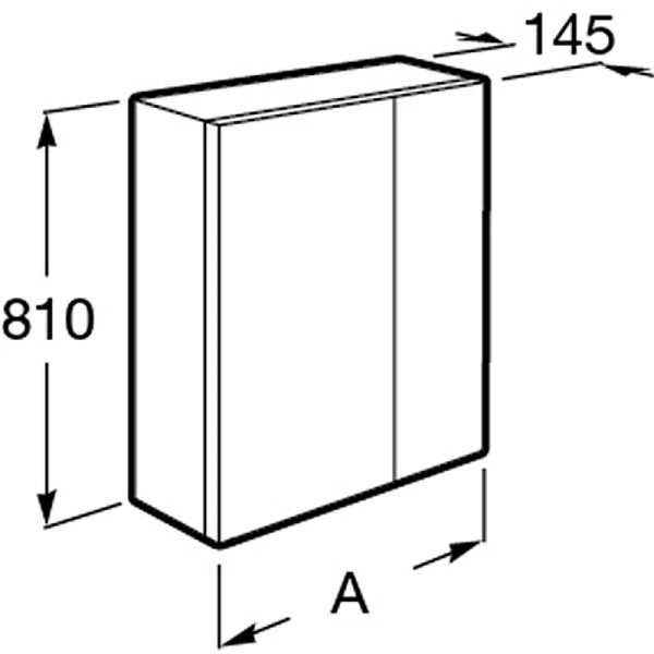 Шкаф зеркальный Roca Up 80x14,5x81 белый (ZRU9303017) Шкаф зеркальный Roca Up 80x14,5x81 белый (ZRU9303017)