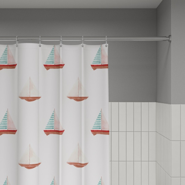 Шторка для ванны текстиль Iddis 200x180 полиэстер с рисунком (BO01P18i11)