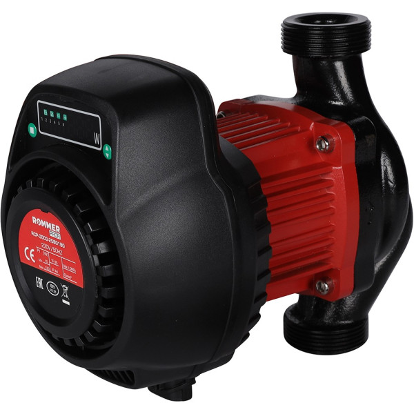 Насос циркуляционный ROMMER ER 25/80-180 (с гайками) Насос циркуляционный ROMMER ER 25/80-180 (с гайками)