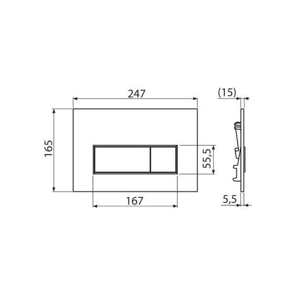 Инсталляция для подвесного унитаза AlcaPlast с клавишей (AM101/1120-4:1 RU M570-0001) белая Инсталляция для подвесного унитаза AlcaPlast с клавишей (AM101/1120-4:1 RU M570-0001) белая