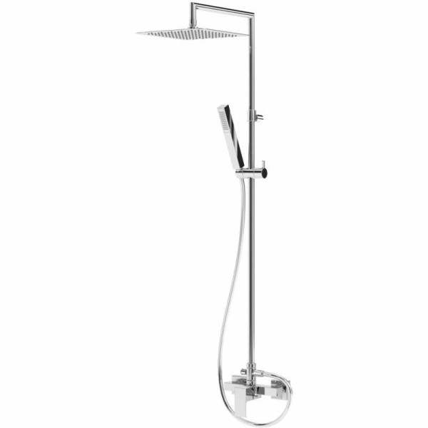 Душевая система Porta со смесителем, ручным и верхним душем 200 мм, хром (PORTA-CD-01)