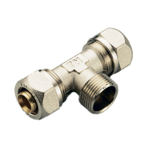 Тройник Tiemme 26x3/4"Нx26 (обжим) (1600070) Тройник Tiemme 26x3/4"Нx26 (обжим) (1600070)