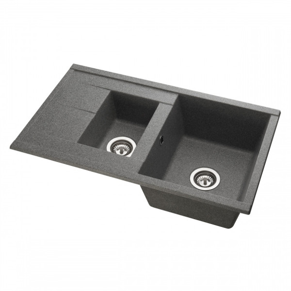 Мойка для кухни врезная Aquaton Делия 87 510x870x218 серый (1.A716.2.32D.E23.0) Мойка для кухни врезная Aquaton Делия 87 510x870x218 серый (1.A716.2.32D.E23.0)