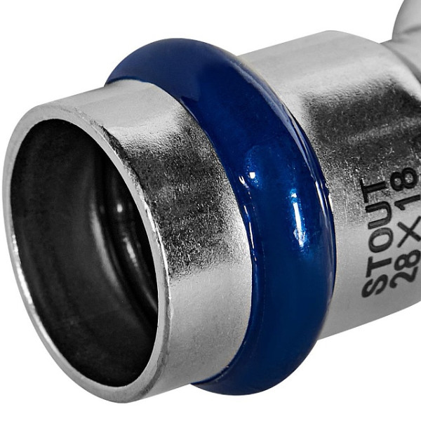 Муфта 28х18 однораструбная Stout SSS-2020 НПр-ВПр (нерж.ст., пресс) SSS-2020-002818 Муфта 28х18 однораструбная Stout SSS-2020 НПр-ВПр (нерж.ст., пресс) SSS-2020-002818