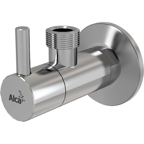 Угловой вентиль с фильтром Alcaplast 1/2"1/2" круглый хром (ARV003)