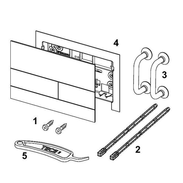Клавиша смывная Tece TECEsquare II Черный матовый (9240833)