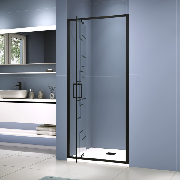 Душевая дверь RGW SV-05-2-B 800xx2000 стекло черная смарт линия, профиль черный (703205208-194)