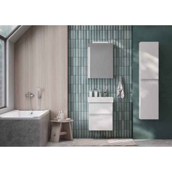 Шкаф зеркальный Roca Oleta 500x137x700 белый матовый (A857643501)